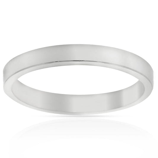 ANILLO DE PLATA 925MM "CANTO RECTO" - 3MM